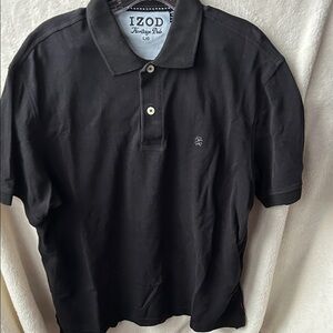 IZOD Heritage poloMen's black Dark Polo Shirt size L